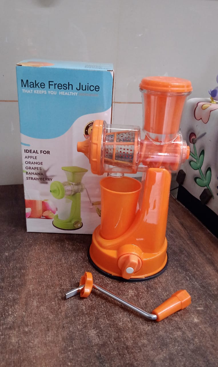 Manual Fruit Vegetable Juicer with Juice Cup and Waste Collector